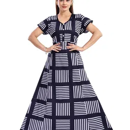 NIGHTY KING Women V-Neck Maxi Nightdress-picture-22
