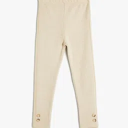 Koton Solid Girls Knitted Ankle-Length Leggings-29