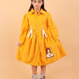 CALYX CLOTHING Puff Sleeve Fit & Flare Dress-picture-18