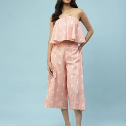 aarke Ritu Kumar Peach Top With Pants-picture-9