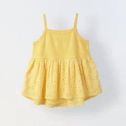 SPUNKIES Girl Cotton Schiffli Peplum Top-image-53