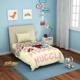 Spaces Disney Yellow & Pink Cotton 180 TC Quilts - Set of 1-image-67