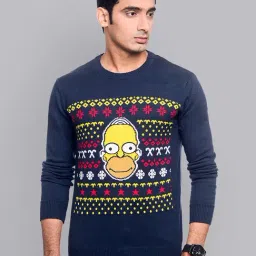 Free Authority The Simpsons Printed Regular Fit Sweater-picture-40