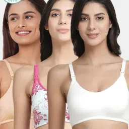 Inner Sense Multicolored Non Wired Non Padded Nursing Bra (Pack Of 3)-image-31