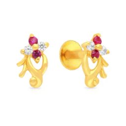 Malabar Gold and Diamonds 22k Yellow Gold Earrings for Women-picture-41