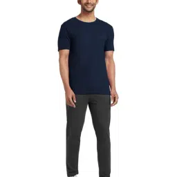 XYXX Navy & Grey T-Shirt & Trackpants Set-image-35