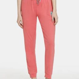 Rosaline by Zivame Coral Plain Pyjamas-image-38