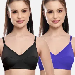 FIMS: Fashion is my Style Black & Blue Everyday Bras - Pack Of 2-image-76