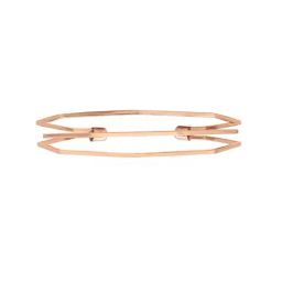 Joker & Witch Rose-Gold Tone Hexagon Flexible fit Bracelet-image-67