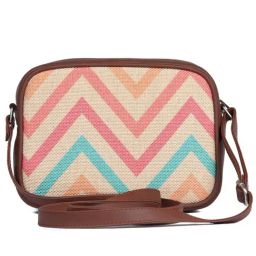 ZOUK Pink Printed Small Cross Body Bag-image-81