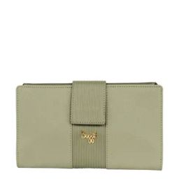 Baggit Green Textured Tri-Fold Wallet for Women-image-74