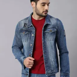 High Star Blue Regular Fit Denim Jacket-picture-27