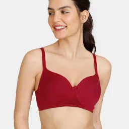 Zivame Maroon Full Coverage T-Shirt Bra-image-40