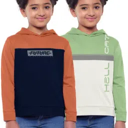 HELLCAT Multicolor Color Block Full Sleeves Sweatshirt(Pack Of 2)-image-91