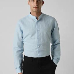 Van Heusen Blue Regular Fit Checks Shirt-image-72
