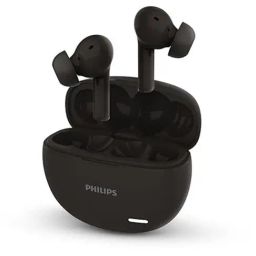 Philips Black Audio True Wireless In Ear Earbuds With Pocket Sized Charging Case-44