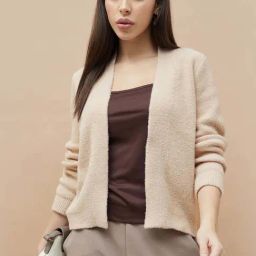 Code By Lifestyle Beige Regular Fit Cardigan-picture-16
