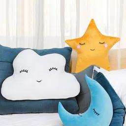 LITTLE GINNIE Moon Star & Cloud Prefilled Cushions-13