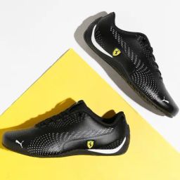 Puma Kids Ferrari SF Drift Cat 5 Ultra II JR Black Sneakers-image-65