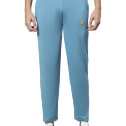 Vimal Jonney Blue Cotton Regular Fit Trackpants-image-24