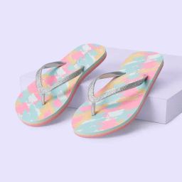 Forever Glam by Pantaloons Women's Silver Flip Flops-image-46