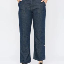 Spykar Blue Cotton Straight Fit High Rise Jeans-picture-22