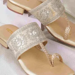 Metro Women's Gold Toe Ring Sandals-picture-36