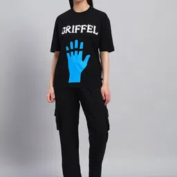 GRIFFEL Printed Oversized Pure Cotton Co-Ords-image-84
