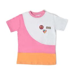 MiArcus Kids White & Pink Printed T-Shirt-83
