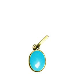 GenZcomplex Blue Brass Turquoise Gold-Plated Pendant-image-82