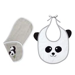 The White Cradle Infants Printed Bibs & Burp Cloth-8