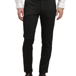 Turtle Black Ultra Slim Fit Trousers-picture-7