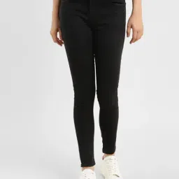 Levi's 710 Black Super Skinny Fit Mid Rise Jeans-picture-3