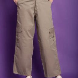 TAG 7 Beige Cotton Mid Rise Cargo Pants-image-28