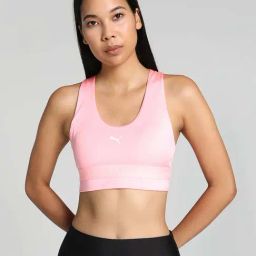 Puma Pink Plain Training Bra-image-47