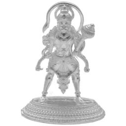 Sri Jagdamba Pearls 800 Silver Veer Anjaneya Hanuman Divine Idol - 15 gm-image-53