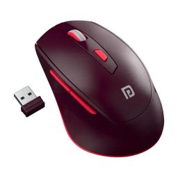 Portronics Toad 32 2.4GHz Wireless Optical Mouse with 6 Button Design, Noiseless Clicks (Red)-image-81