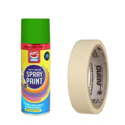 ABRO SP-37-210 Spray Paint GREEN (210ml) and 1 Pc White Self Adhesive Tape-11