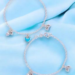 Taraash 925 Sterling Silver Anklets for Kids-picture-10