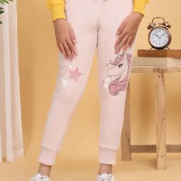 Sweet Dreams Girls Hushed Pink Regular Fit Joggers-image-5