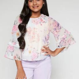AND girl Multicolor Floral Print Top-image-56