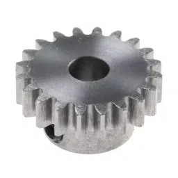 RS PRO Steel 20 Teeth Spur Gear, 1 Module, 6 mm Bore Dia, 20 mm Pitch Dia, 14 mm Hub Dia 8787904-image-96