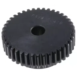RS PRO Steel 40 Teeth Spur Gear, 1.5 Module, 12 mm Bore Dia, 60 mm Pitch Dia, 45 mm Hub Dia 5216496-64