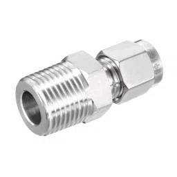 Generic 1/8Inch 6mm Inner Diameter Compression Tube Fitting-Silver-13