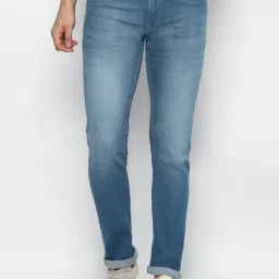 Allen Solly Blue Cotton Skinny Fit Jeans-picture-42