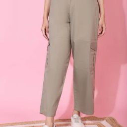 TAG 7 Beige Cotton Mid Rise Cargo Pants-image-13