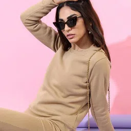 Dogman Women Solid Round Neck Long Sleeves Regular Sweatshirt-picture-27