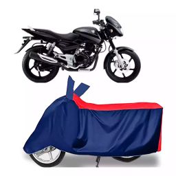 Auto Pearl Two Wheeler Cover with Bag for Bajaj Pulsar 180 DTS-i, Red & Blue-image-95