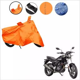 Auto Pearl Waterproof Two Wheeler Cover For Hero Xpulse 200T (Orange)-image-84