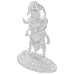 Sri Jagdamba Pearls 800 Silver Veer Anjaneya Hanuman Divine Idol - 26 gm-image-54